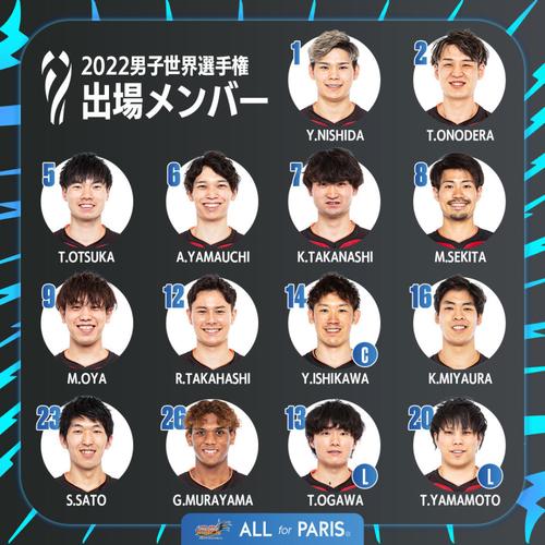 奥运会排球男子日本队名单